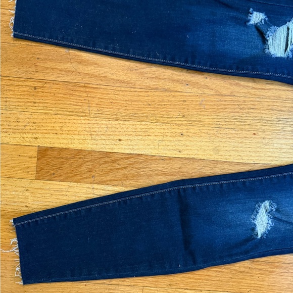 SO Women's Navy Ripped Skinny Jeans - Picture 3 of 4